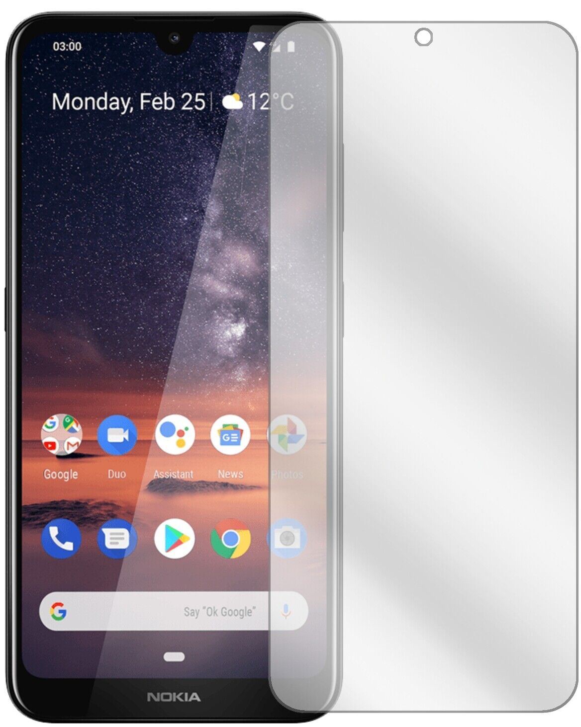 5x Schutzfolie klar für Nokia 46056 Display-Schutz (1)