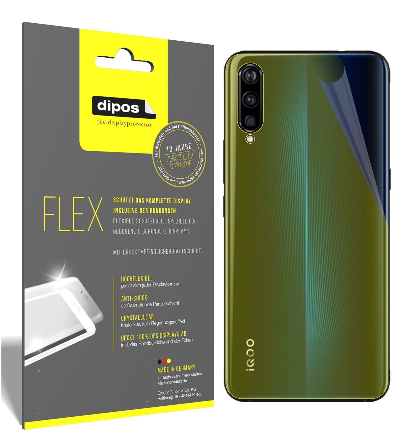 3x 3D Full Cover Schutzfolie für Vivo IQOO Rücksei (1)