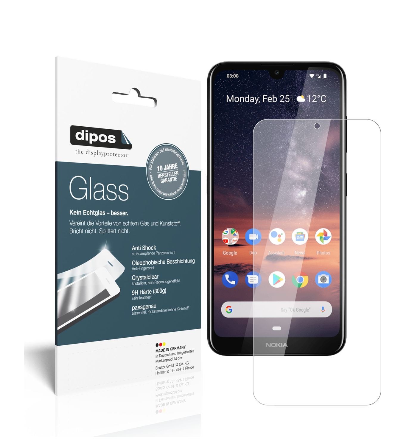 2x 9H Schutzfolie für Nokia 46056 Panzerfolie (1)
