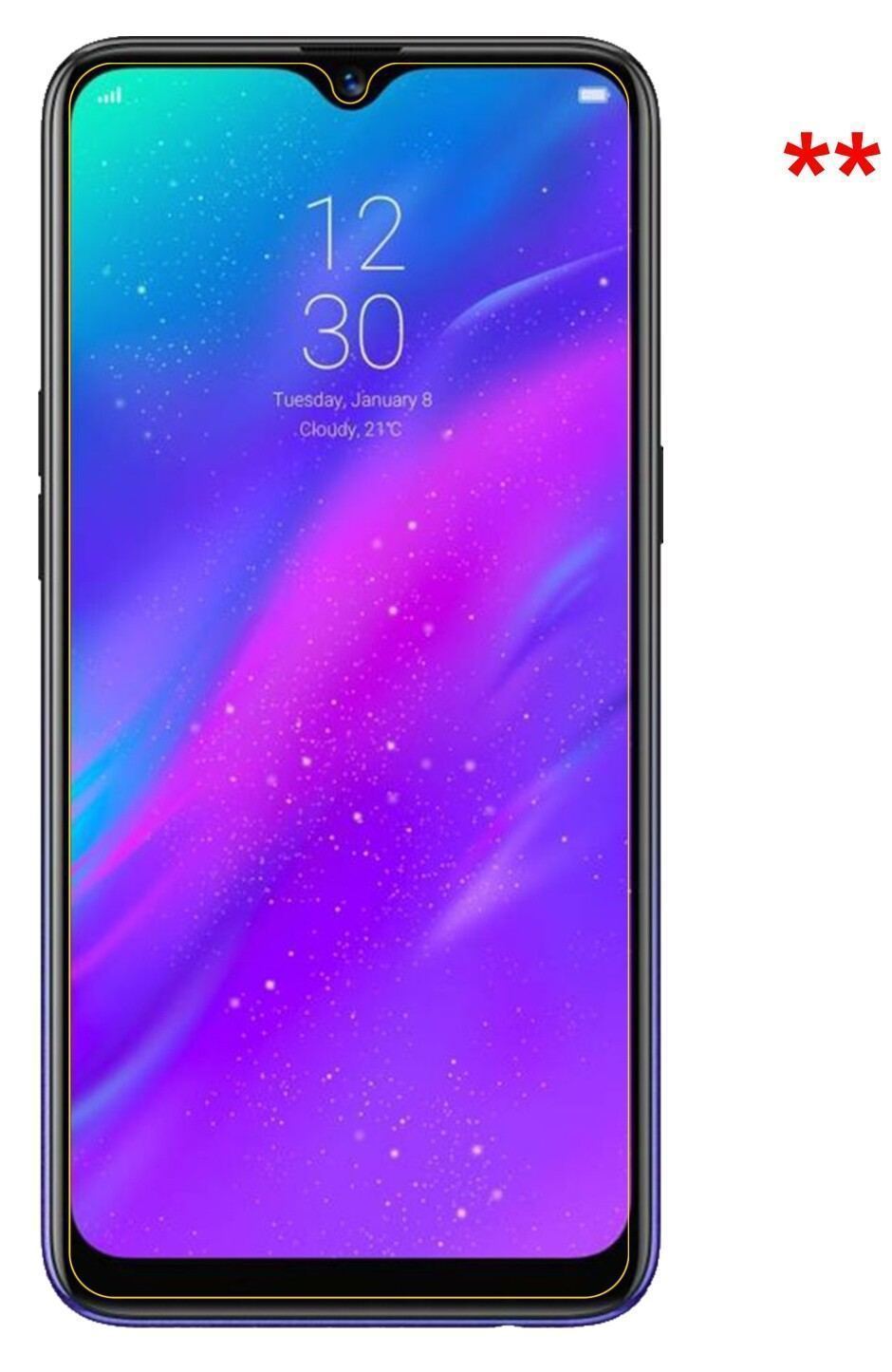 4x Schutzfolie klar für Oppo Realme 3 Display-Schu (5)