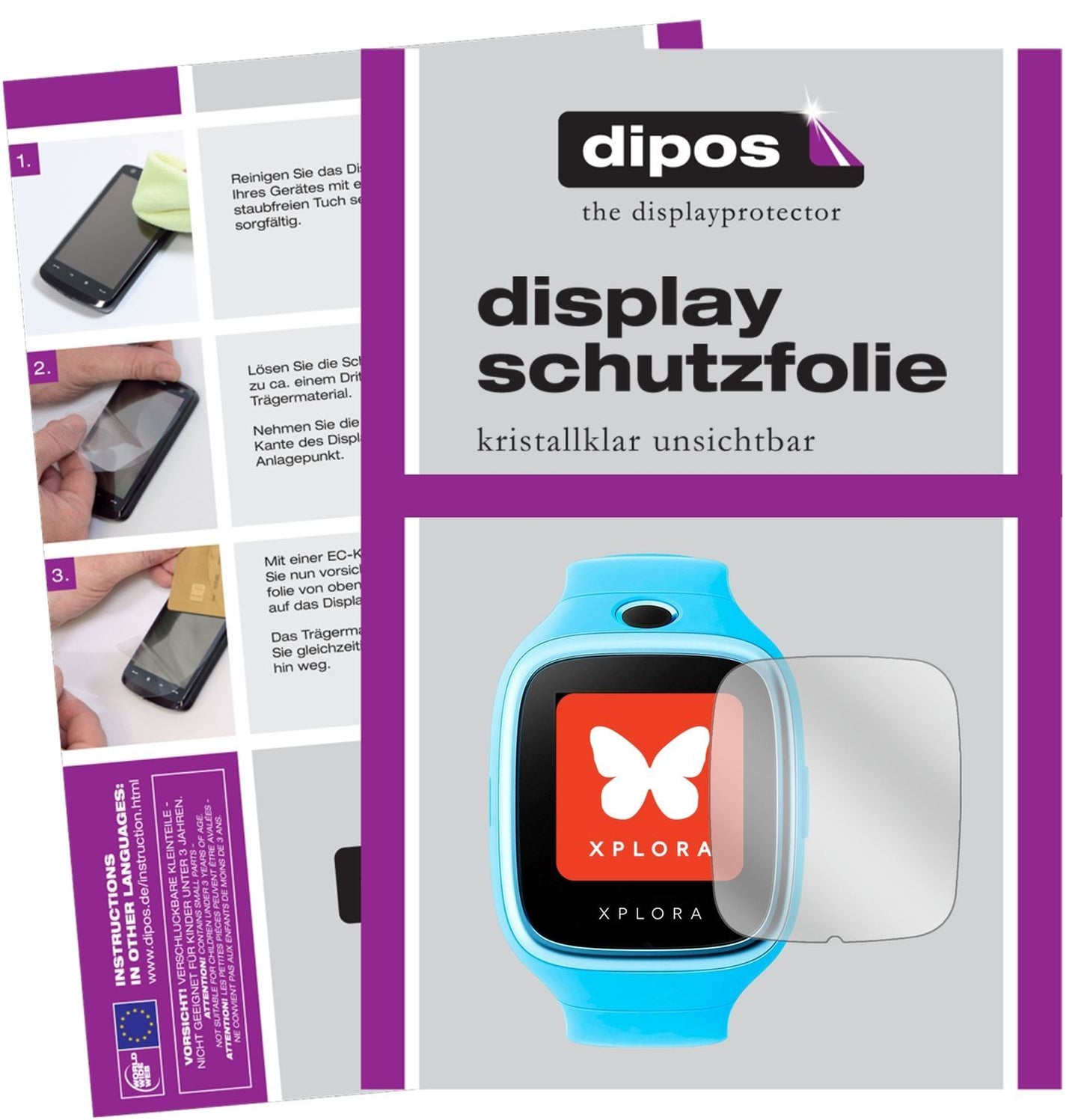 2x Schutzfolie klar für XPLORA 3S Display-Schutzfo (1)