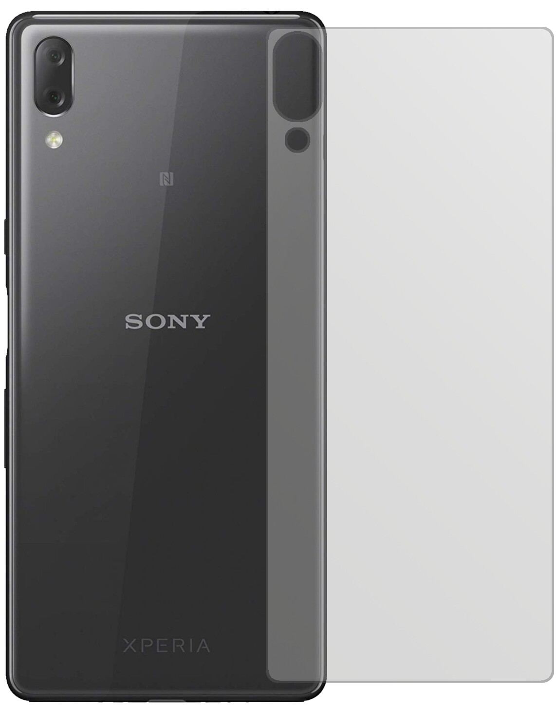 2x Schutzfolie matt für Sony Xperia L3 Rückseite D (2)