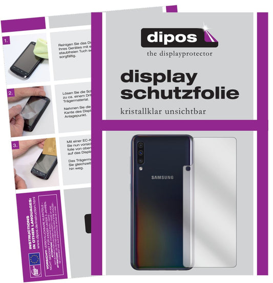 6x Schutzfolie klar für Samsung Galaxy A40 Rücksei (1)