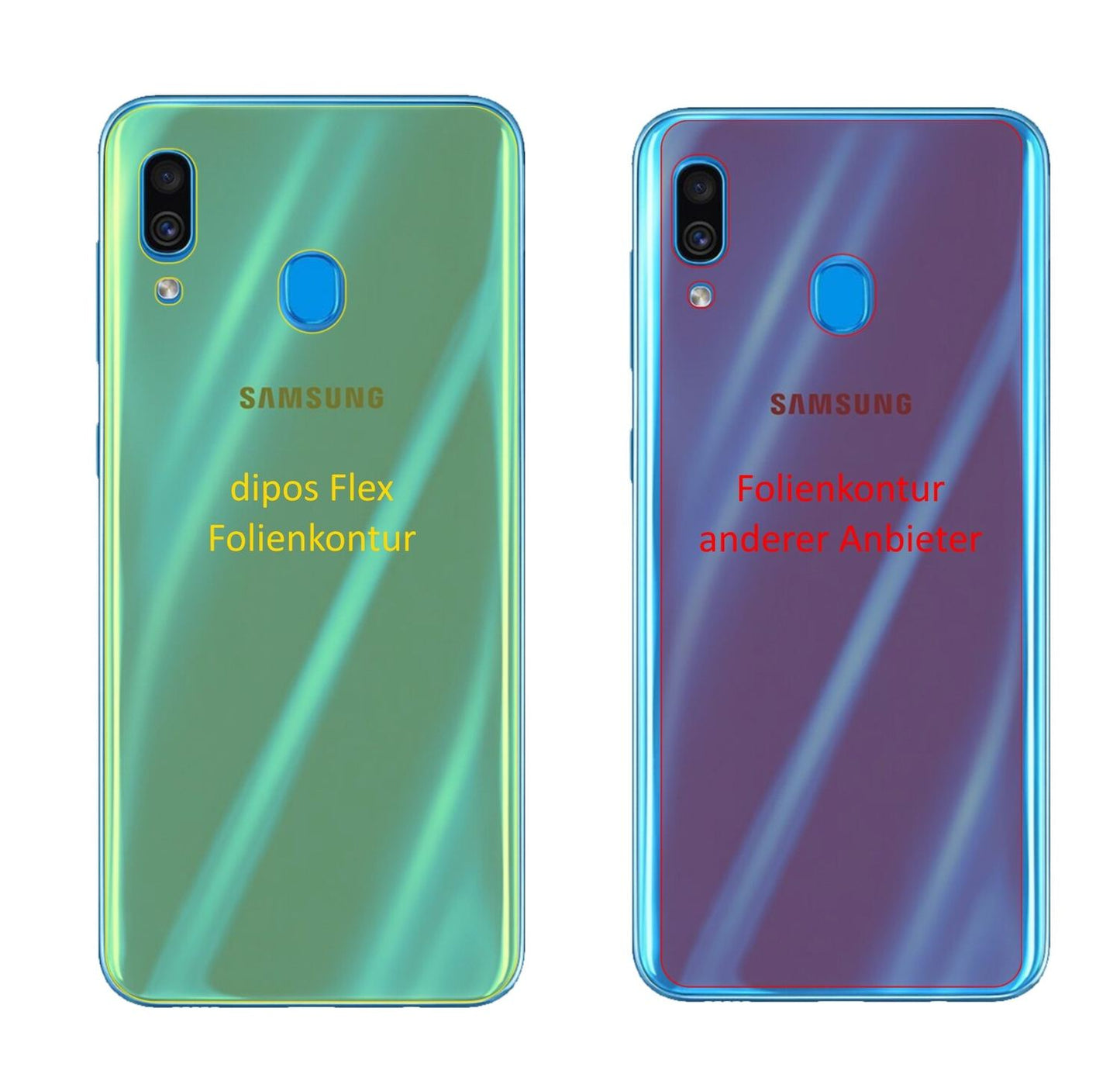3x 3D Full Cover Schutzfolie für Samsung Galaxy A3 (2)