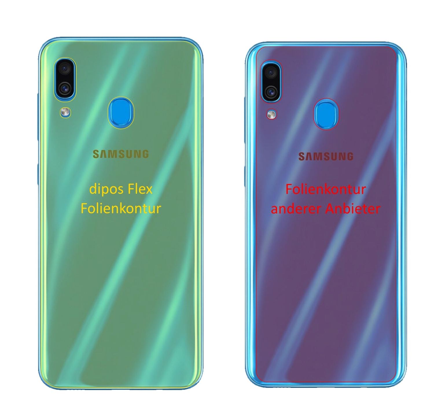 3x 3D Full Cover Schutzfolie für Samsung Galaxy A3 (2)