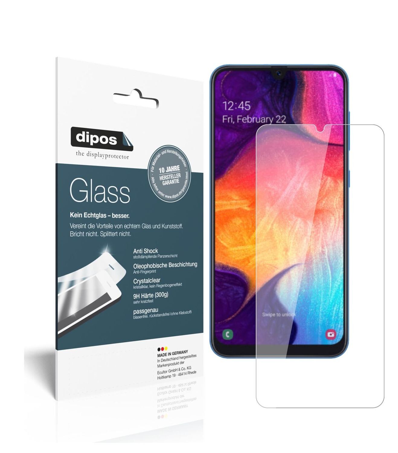 1x 9H Schutzfolie für Samsung Galaxy A40 Panzerfol (2)