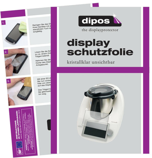 2x Schutzfolie klar für Vorwerk Thermomix TM6 Disp (1)