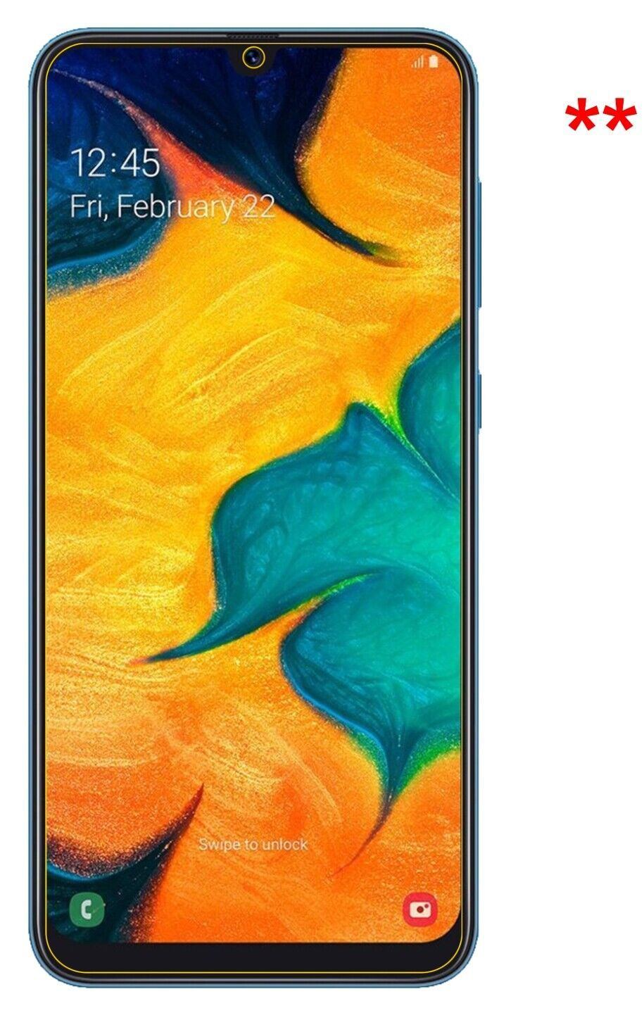 5x Schutzfolie klar für Samsung Galaxy A30 Display (5)