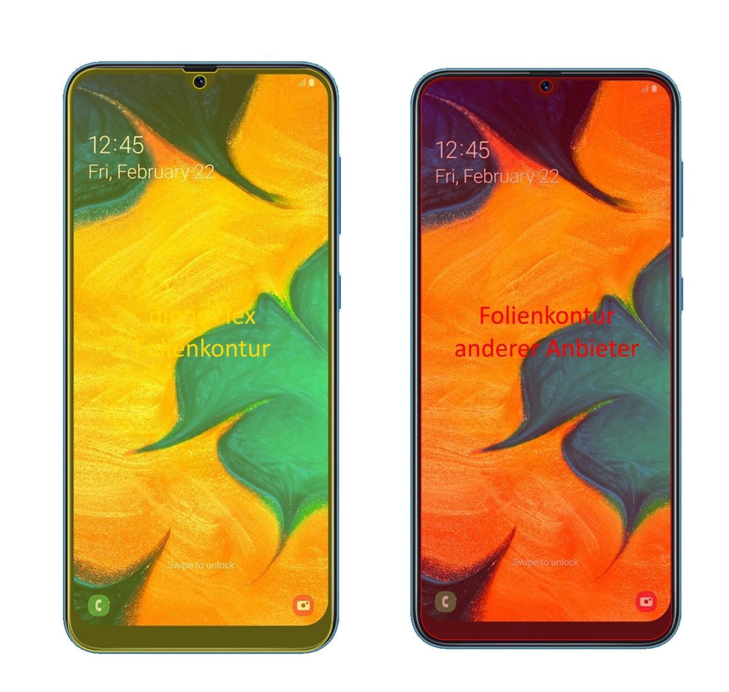 3x 3D Full Cover Schutzfolie für Samsung Galaxy A3 (2)