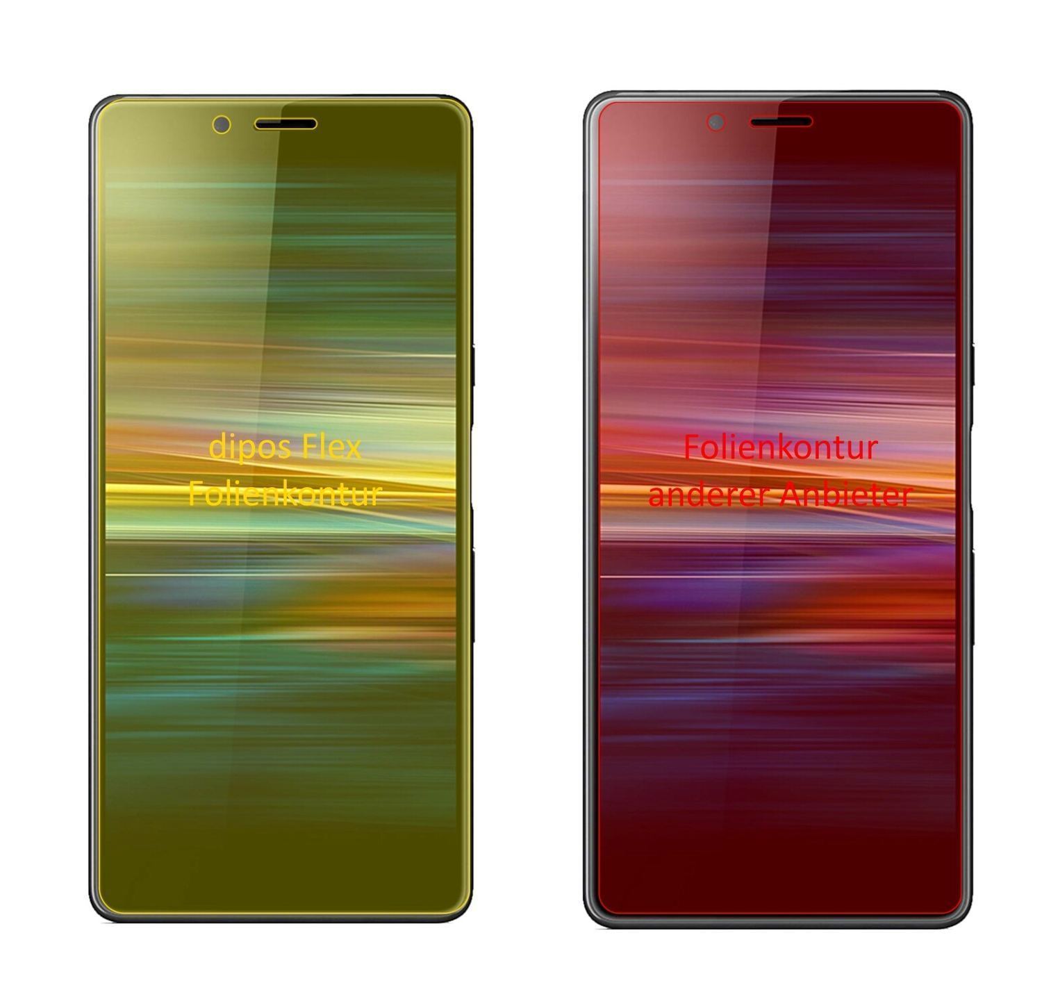 3x 3D Full Cover Schutzfolie für Sony Xperia L3 (2)