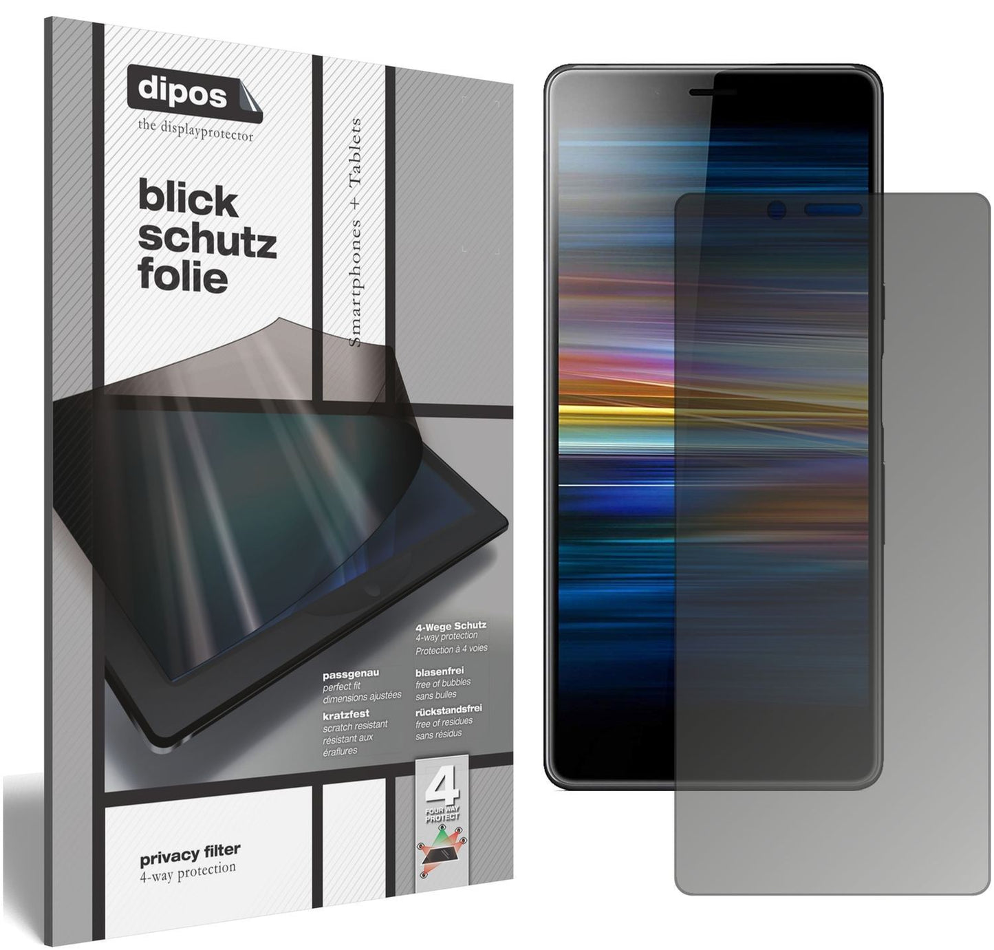 Blickschutzfolie für Sony Xperia L3 matt Schutzfol (1)