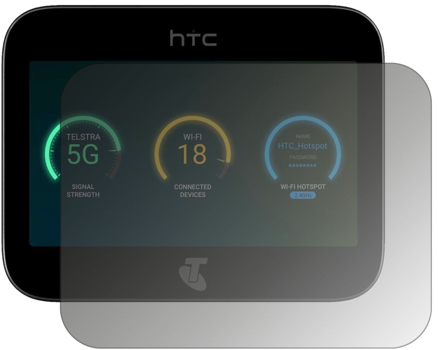 Blickschutzfolie für HTC 5G Hub matt Schutzfolie P (2)