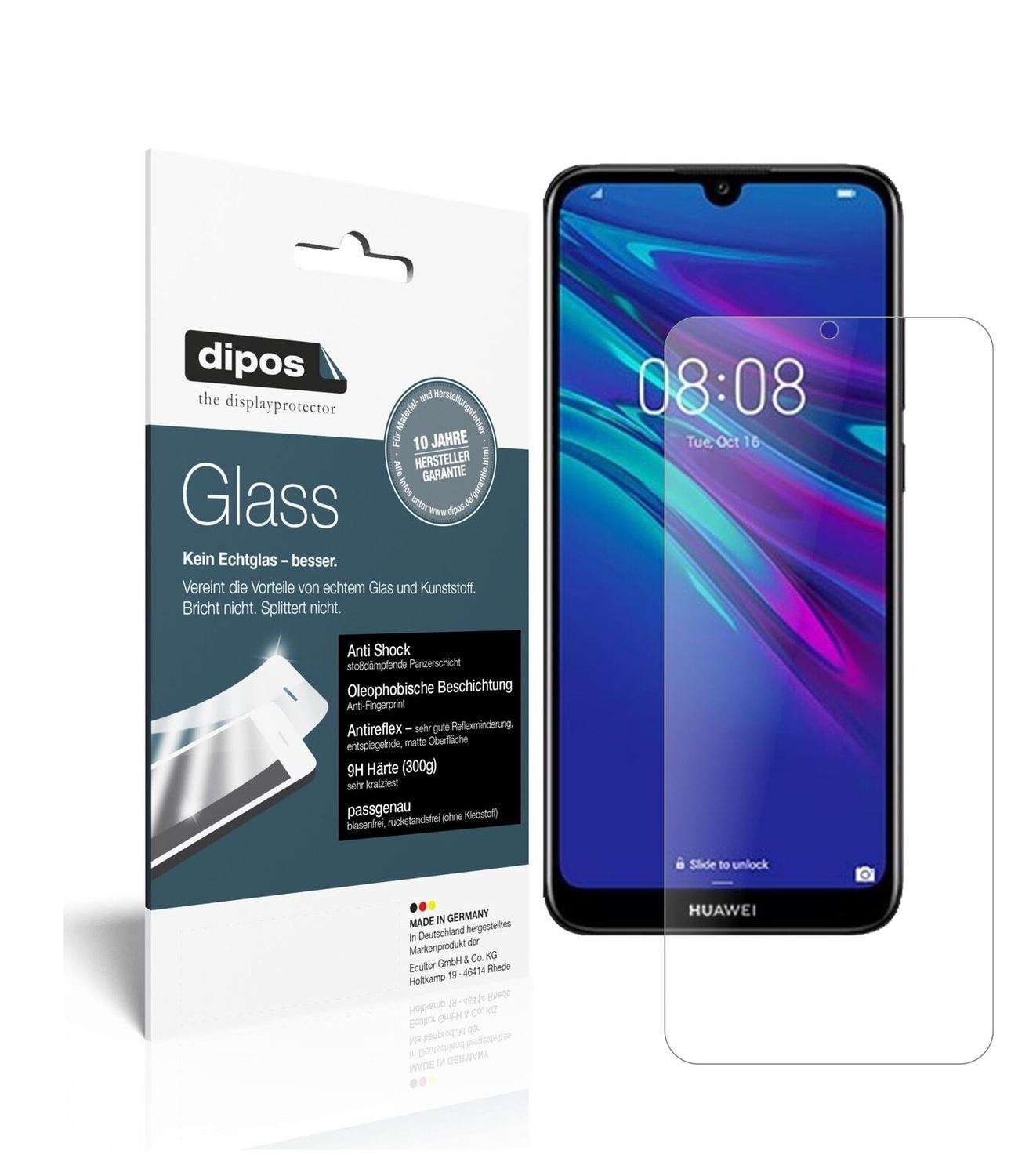 1x 9H Schutzfolie matt für Huawei Y6 (2019) Panzer (2)