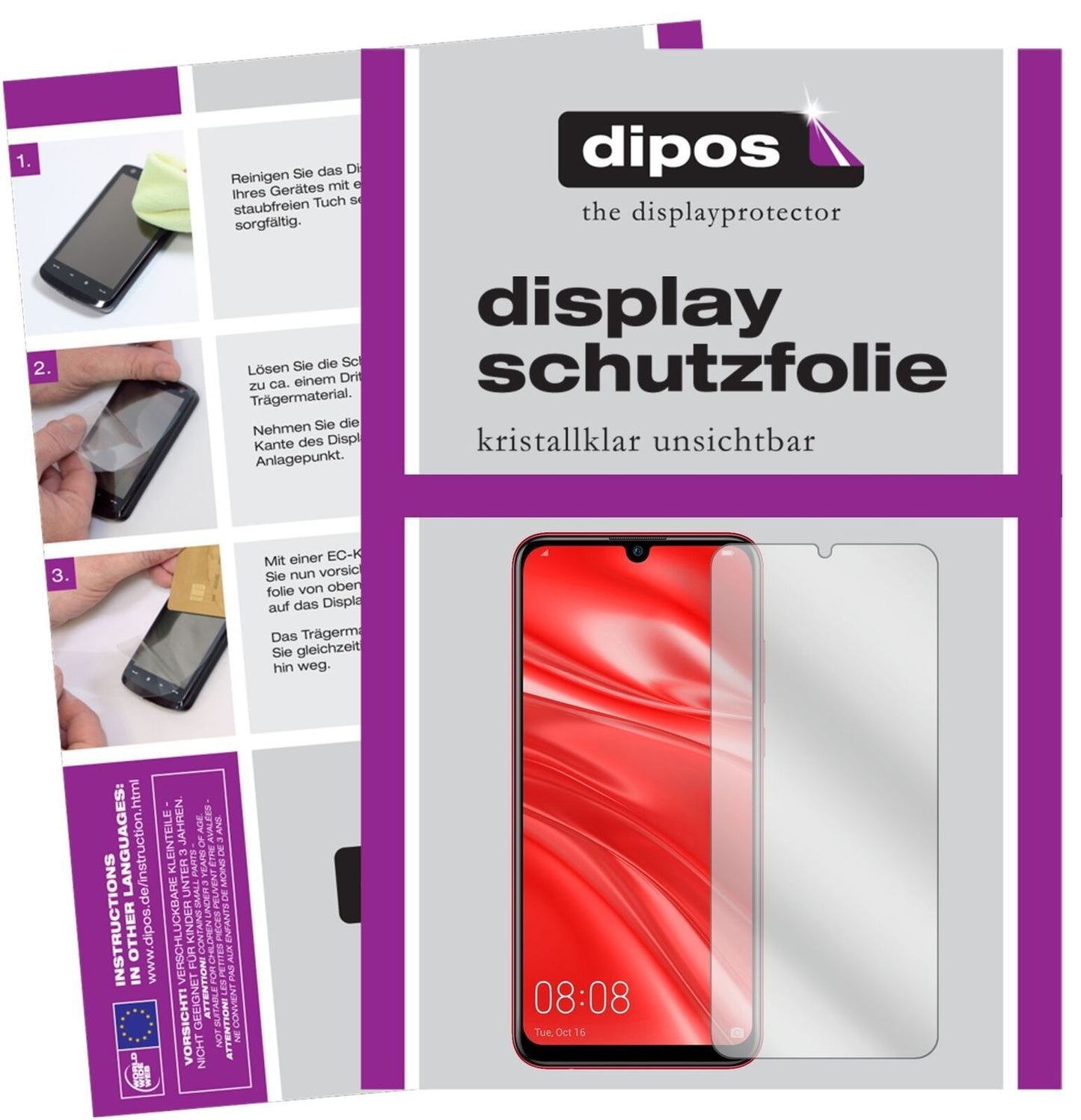 1x Schutzfolie klar für Huawei Nova Lite 3 Display (2)