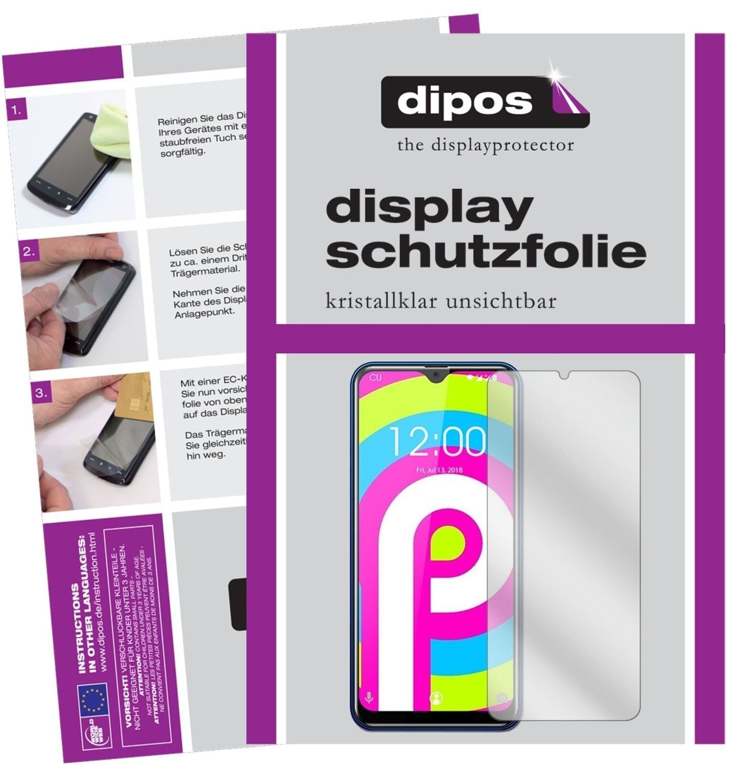 5x Schutzfolie klar für Oukitel C 15 Pro Display-S (2)