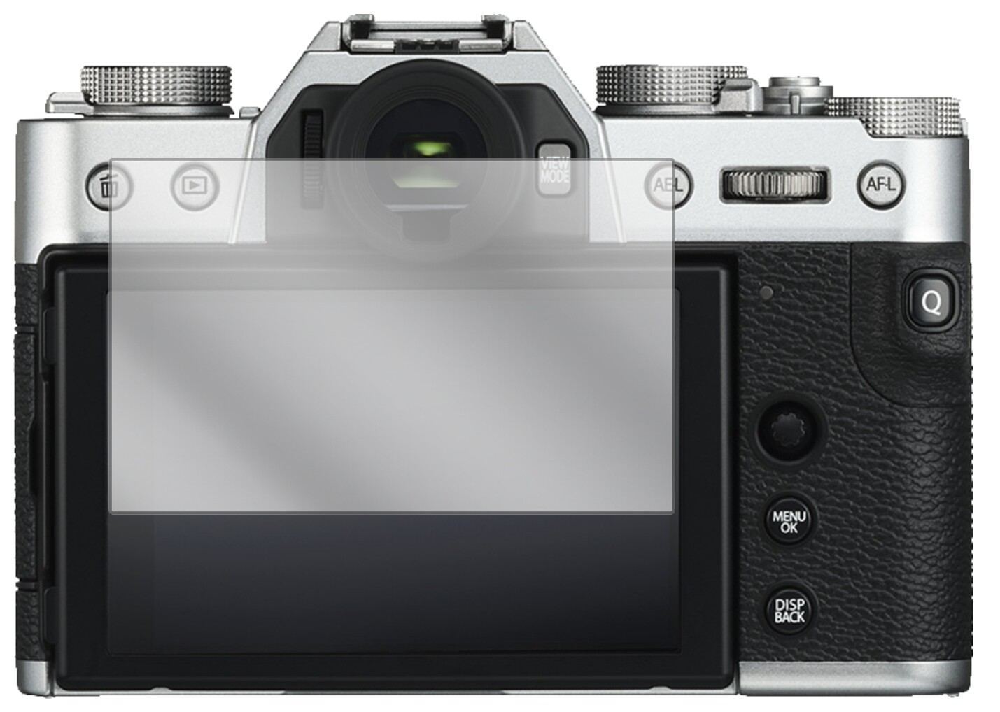 2x Schutzfolie klar für Fujifilm X-T30 Display-Sch (2)
