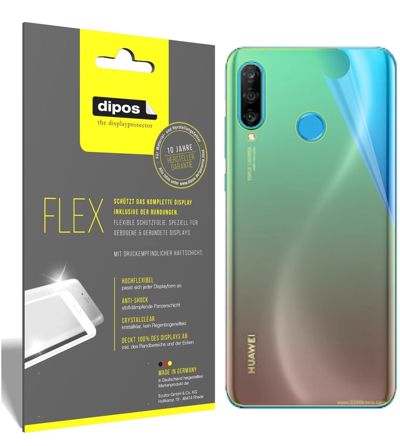 3x 3D Full Cover Schutzfolie für Huawei Nova 4e Rü (1)