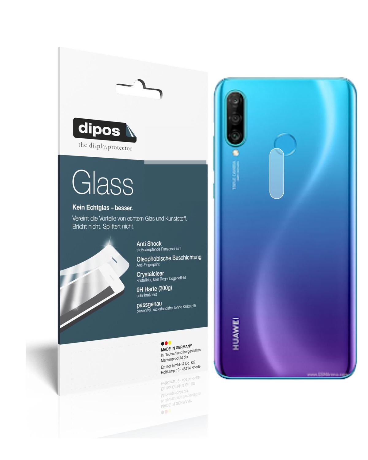 6x 9H Schutzfolie für Huawei P30 Lite Kameralinse  (1)