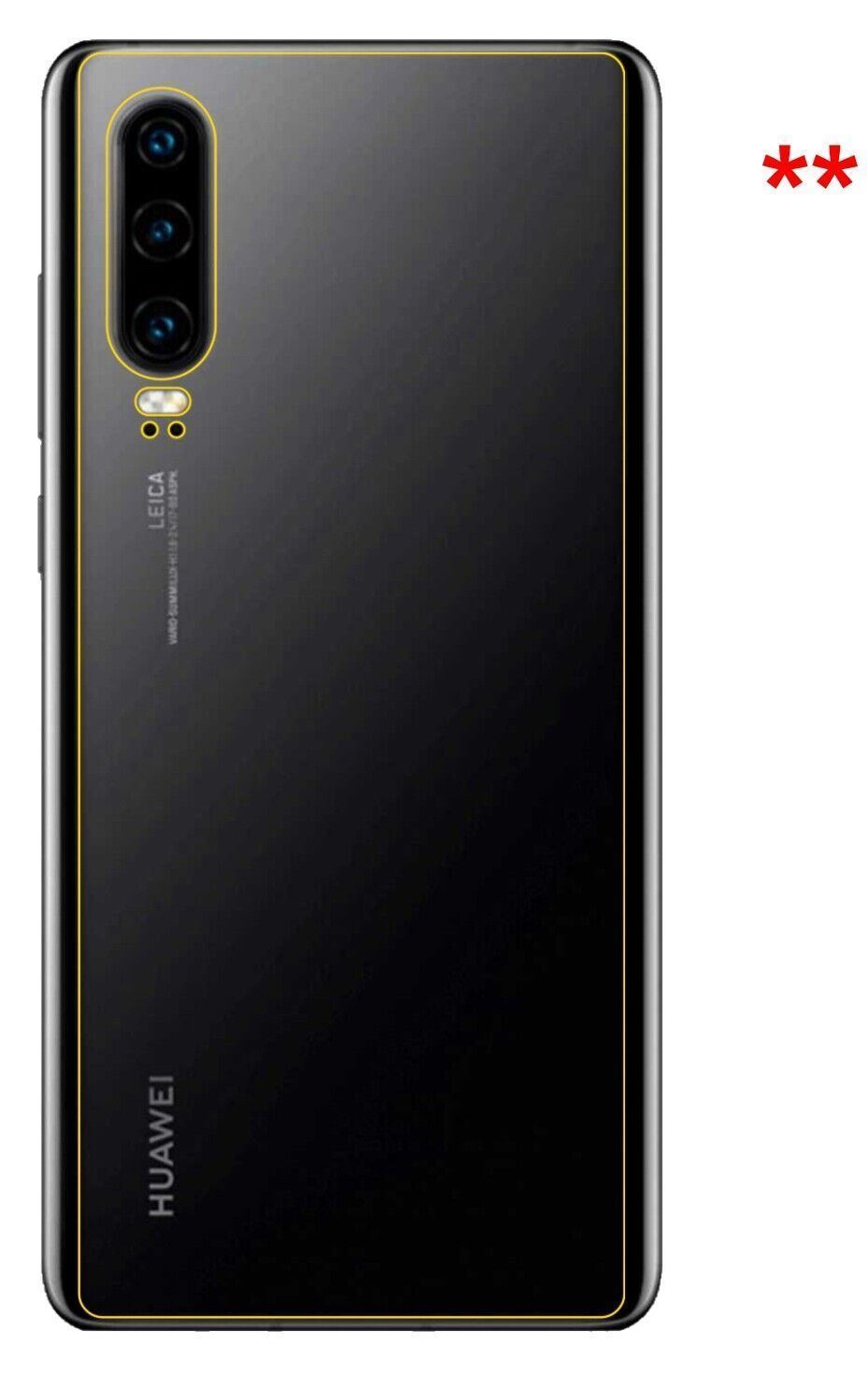 1x 9H Schutzfolie matt für Huawei P30 Rückseite Pa (9)