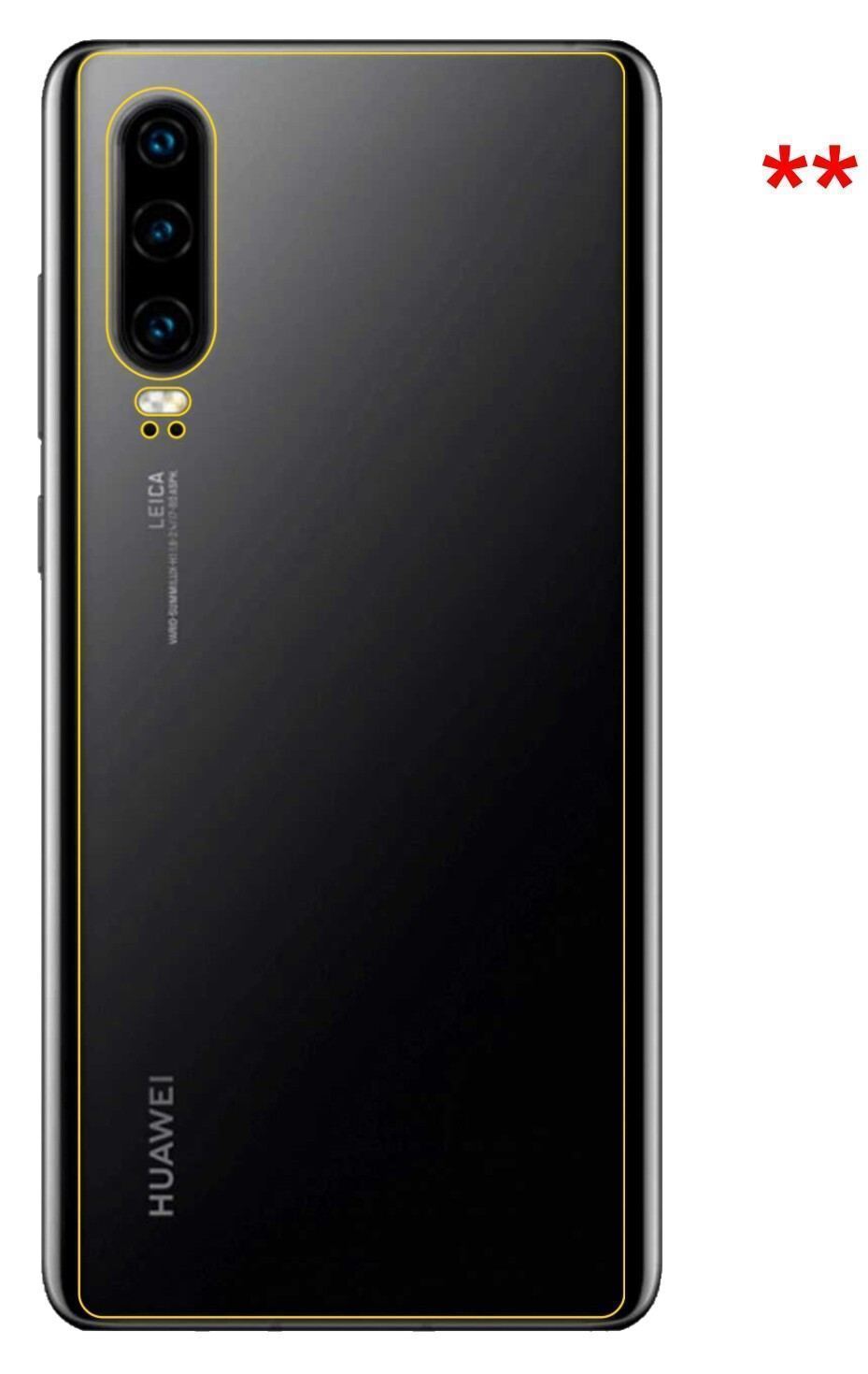6x Schutzfolie klar für Huawei P30 Rückseite Displ (5)