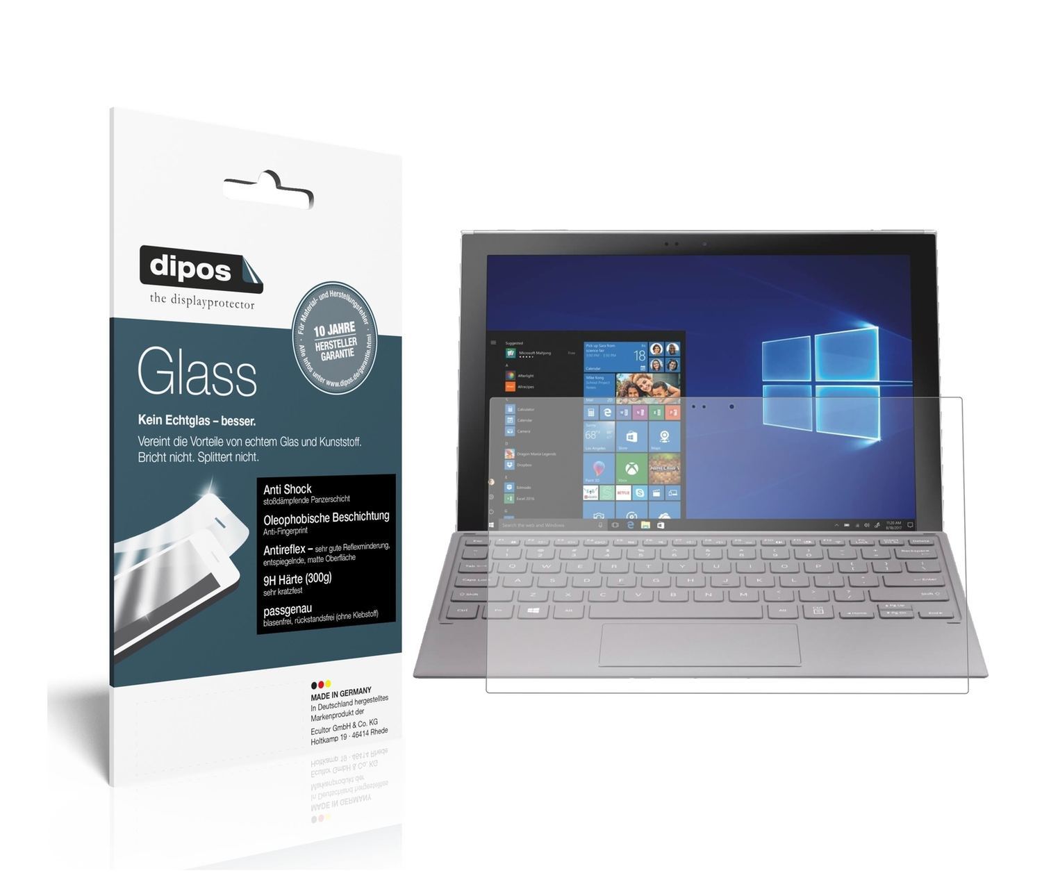 2x 9H Schutzfolie matt für Samsung Galaxy Book 2 1 (1)
