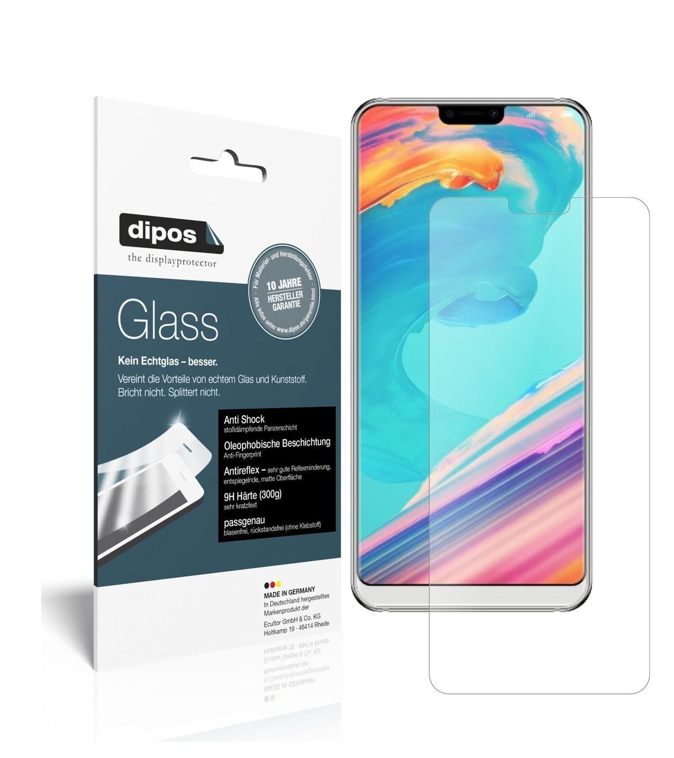 1x 9H Schutzfolie matt für Ulefone T2 Pro Panzerfo (2)