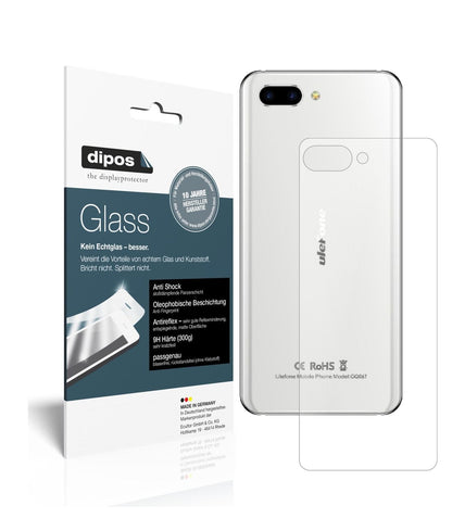 2x 9H Schutzfolie matt für Ulefone T2 Pro Rückseit (1)