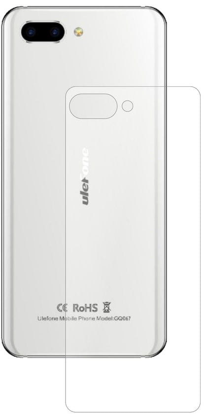 2x 9H Schutzfolie matt für Ulefone T2 Pro Rückseit (2)
