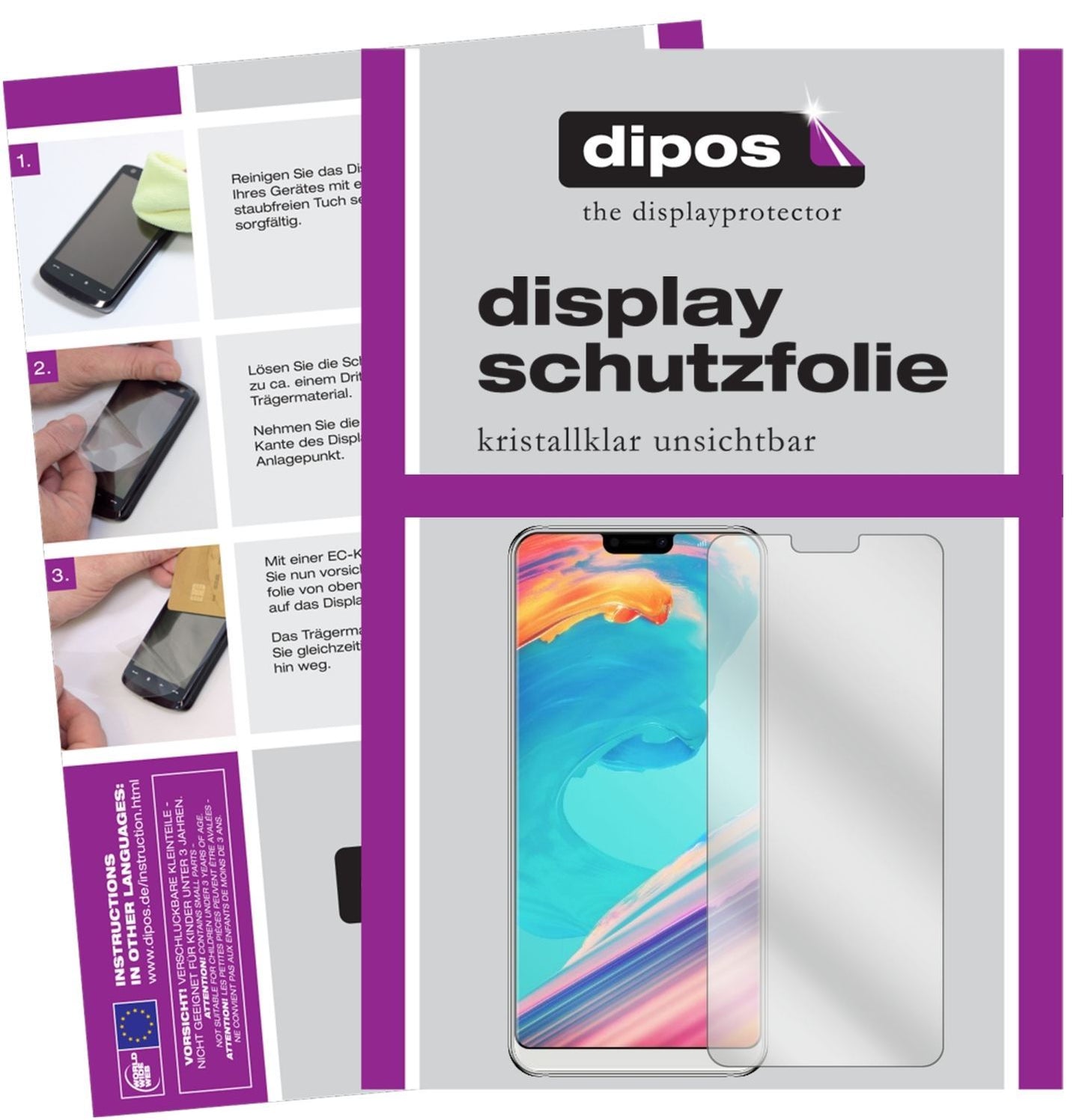 4x Schutzfolie klar für Ulefone T2 Pro Display-Sch (1)