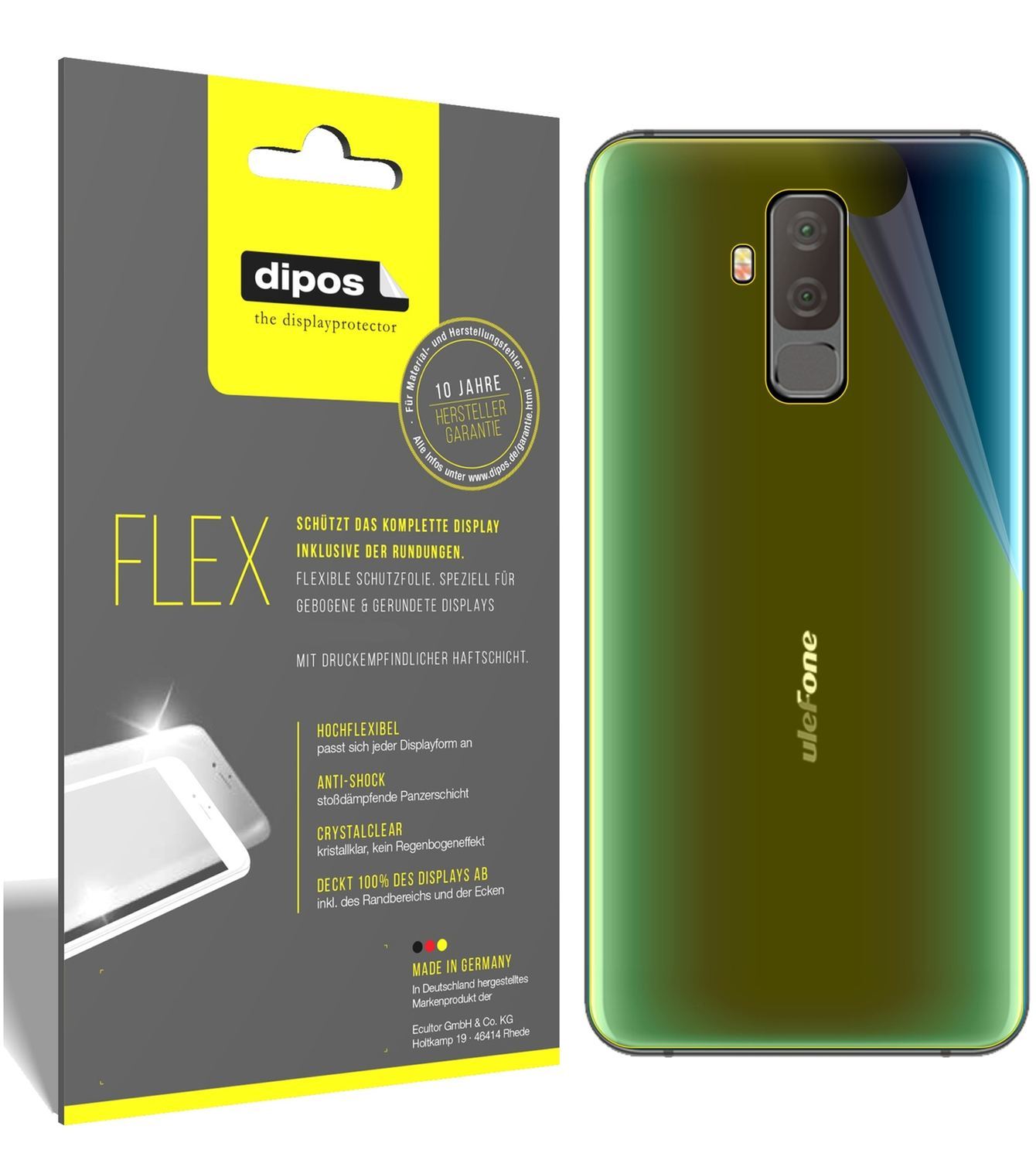 3x 3D Full Cover Schutzfolie für Ulefone T2 Rückse (1)