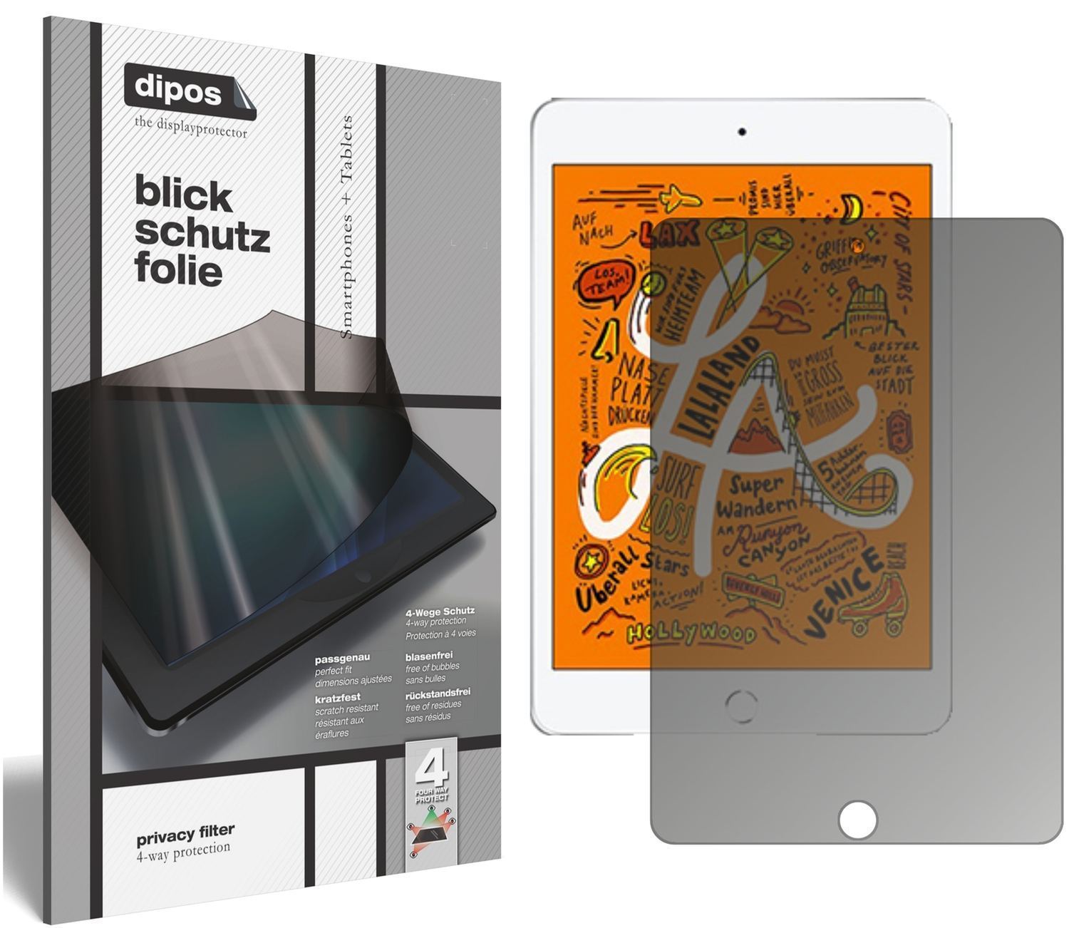Blickschutzfolie für Apple iPad Mini (2019) 7.9 Zo (1)
