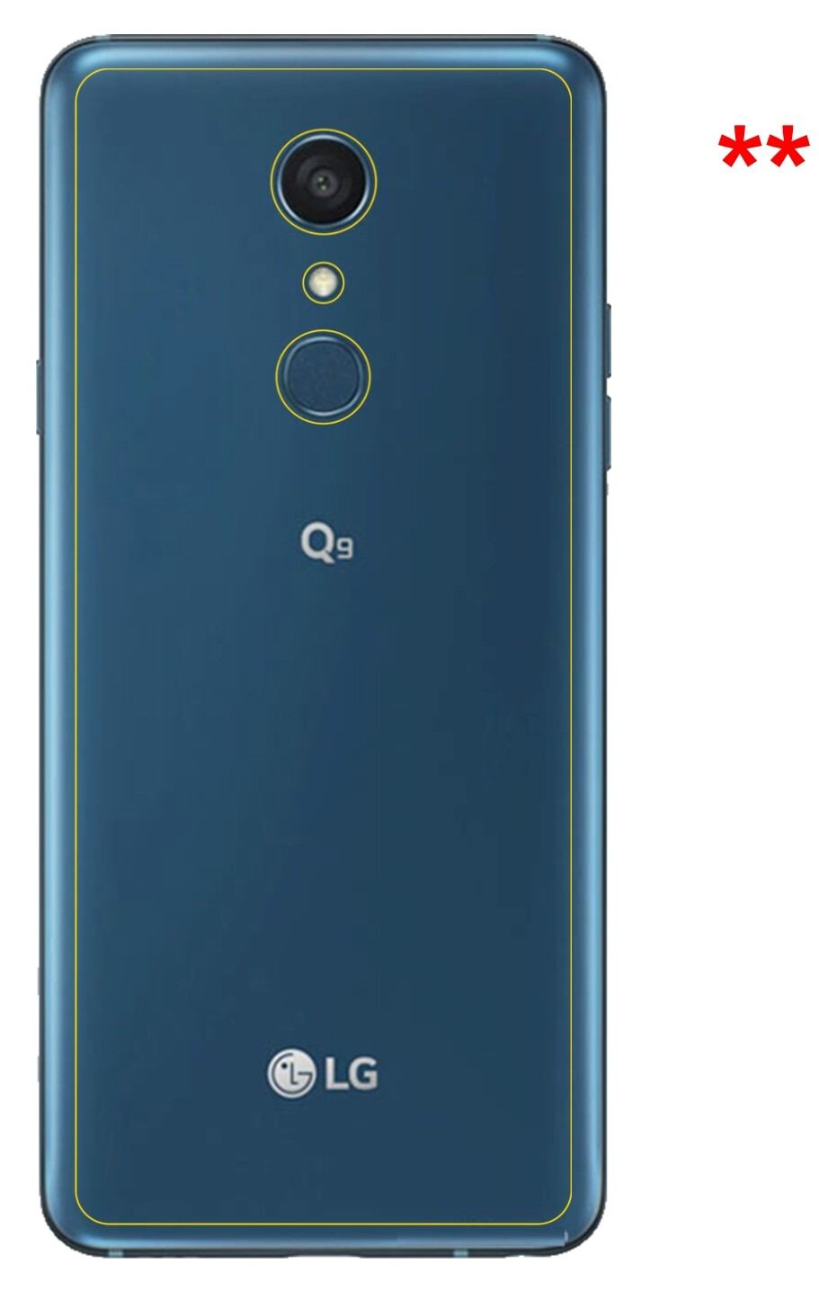 6x Schutzfolie matt für LG Q9 One Rückseite Displa (6)
