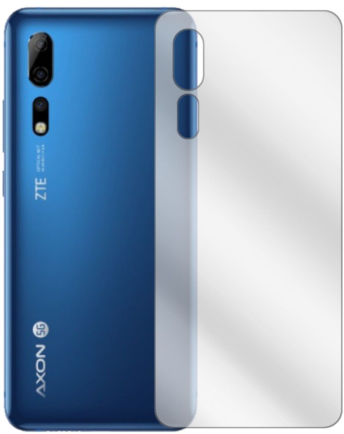 5x Schutzfolie klar für Axon 10 Pro Rückseite Disp (1)