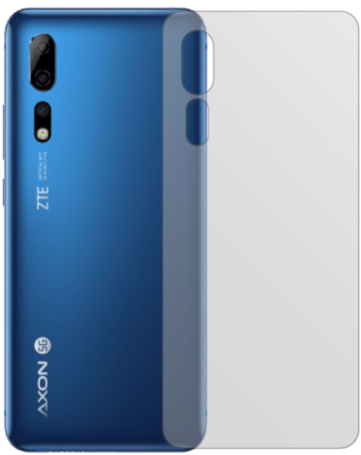 6x Schutzfolie matt für Axon 10 Pro Rückseite Disp (2)