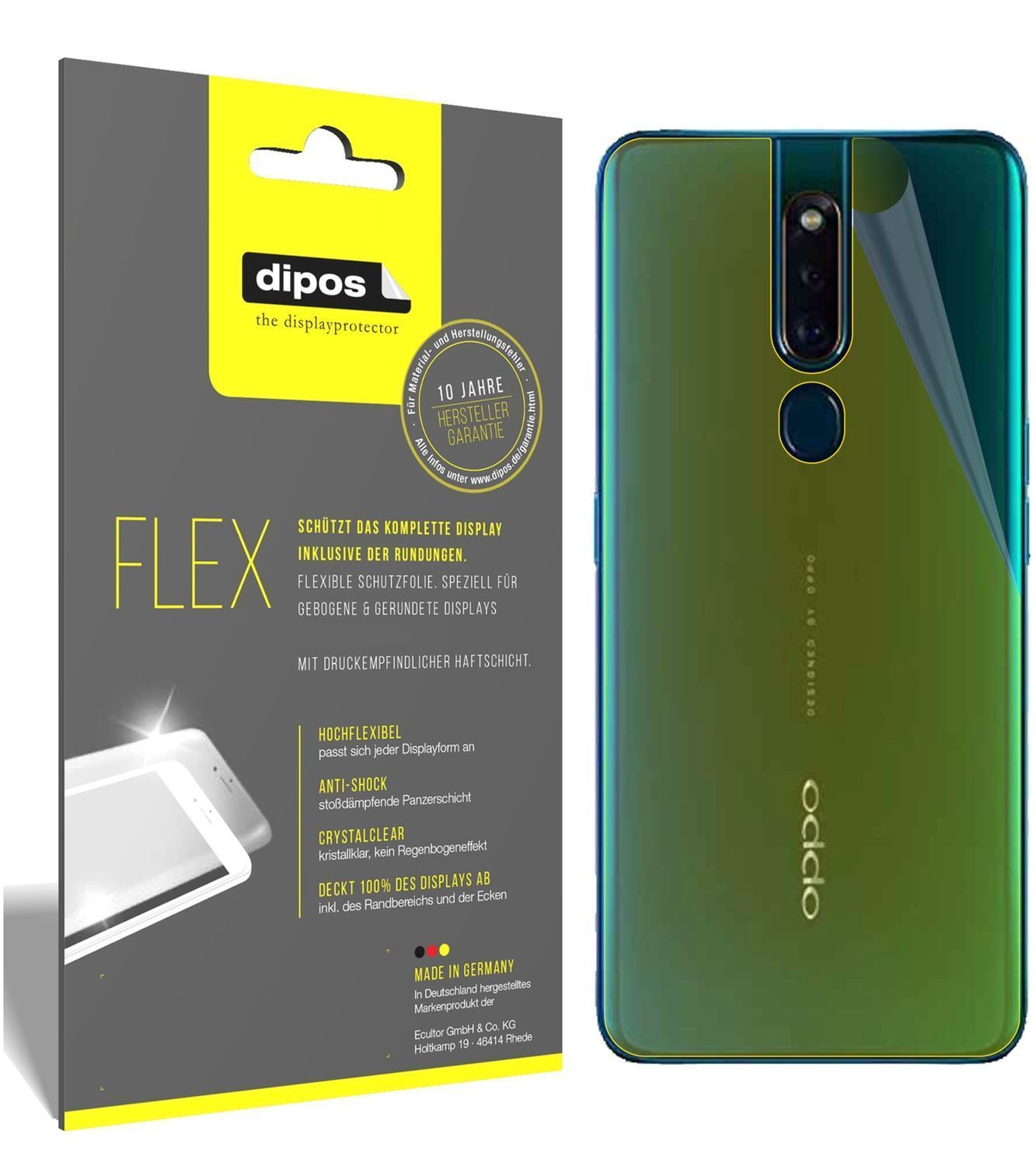 3x 3D Full Cover Schutzfolie für Oppo F11 Rückseit (1)