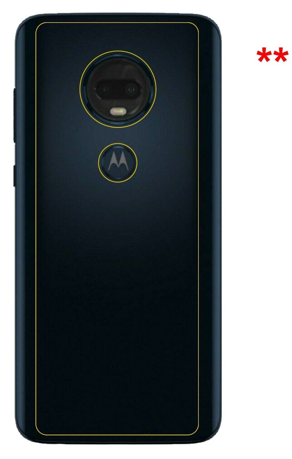 1x 9H Schutzfolie matt für Motorola Moto G7 Rückse (9)
