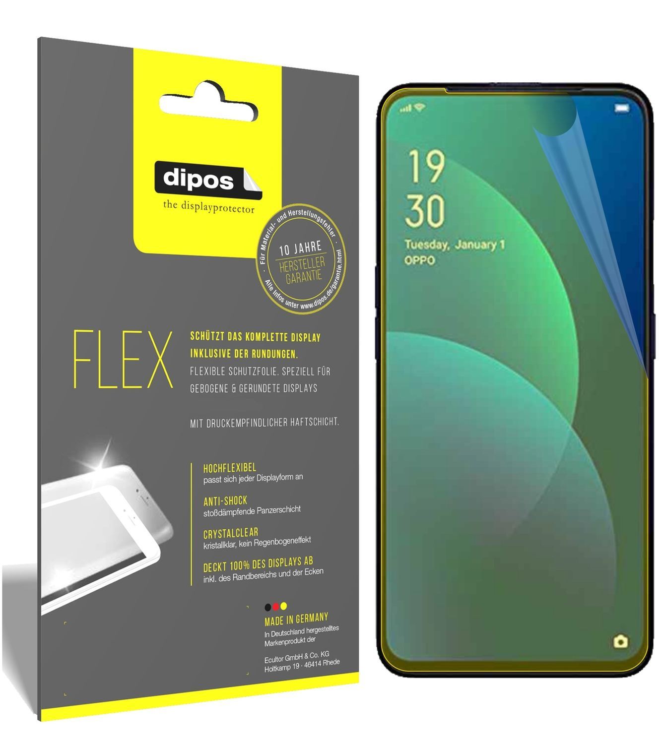 3x 3D Full Cover Schutzfolie für Oppo F11 Pro (1)