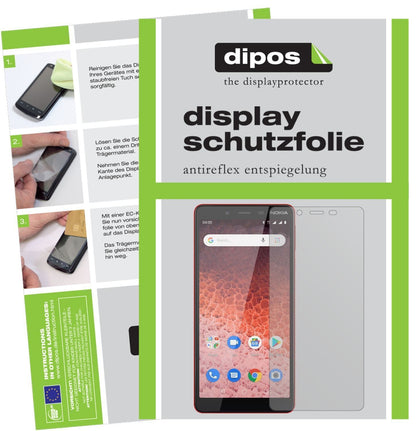 2x Schutzfolie matt für Nokia 1 Plus Display-Schut (1)