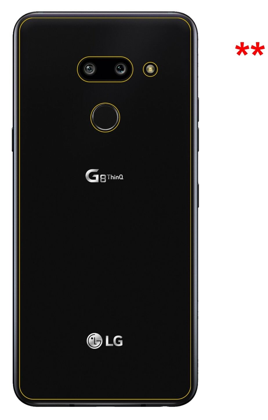 6x Schutzfolie matt für LG G8 ThinQ Rückseite Disp (6)