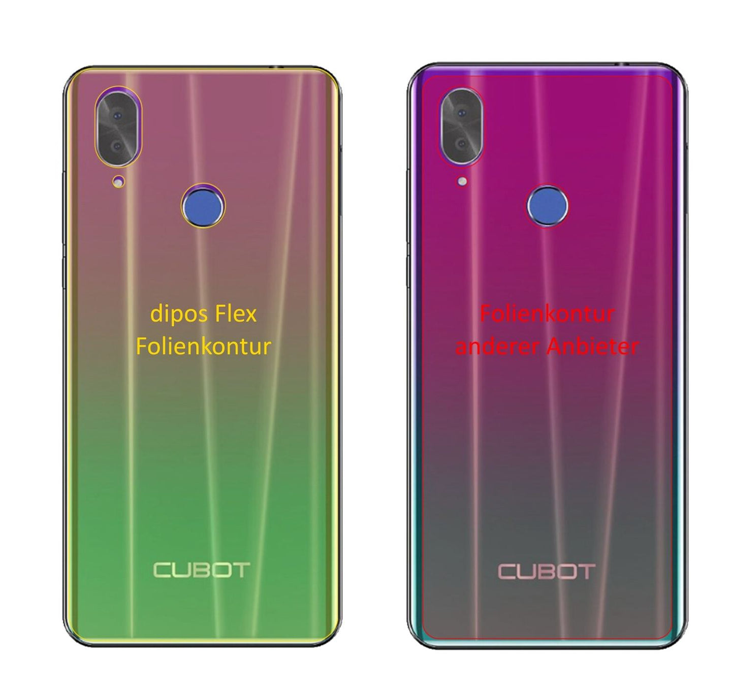 3x 3D Full Cover Schutzfolie für Cubot X19 Rücksei (2)
