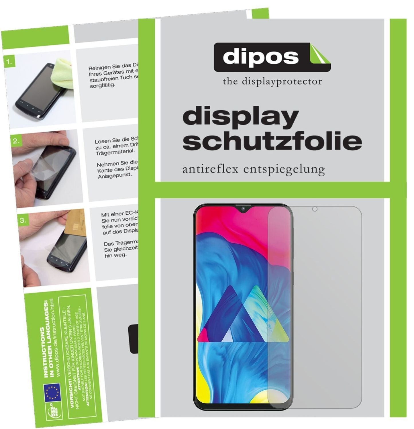 5x Schutzfolie matt für Samsung Galaxy M10 Display (2)