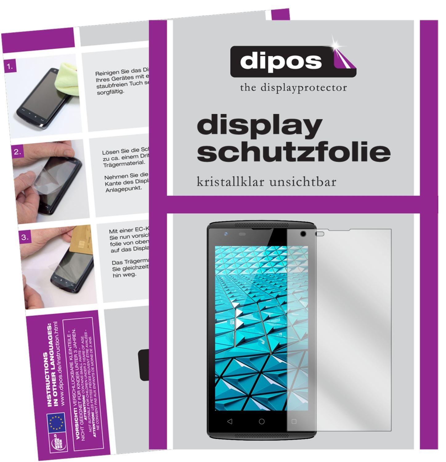 6x Schutzfolie klar für Haier Alpha A1 Display-Sch (1)