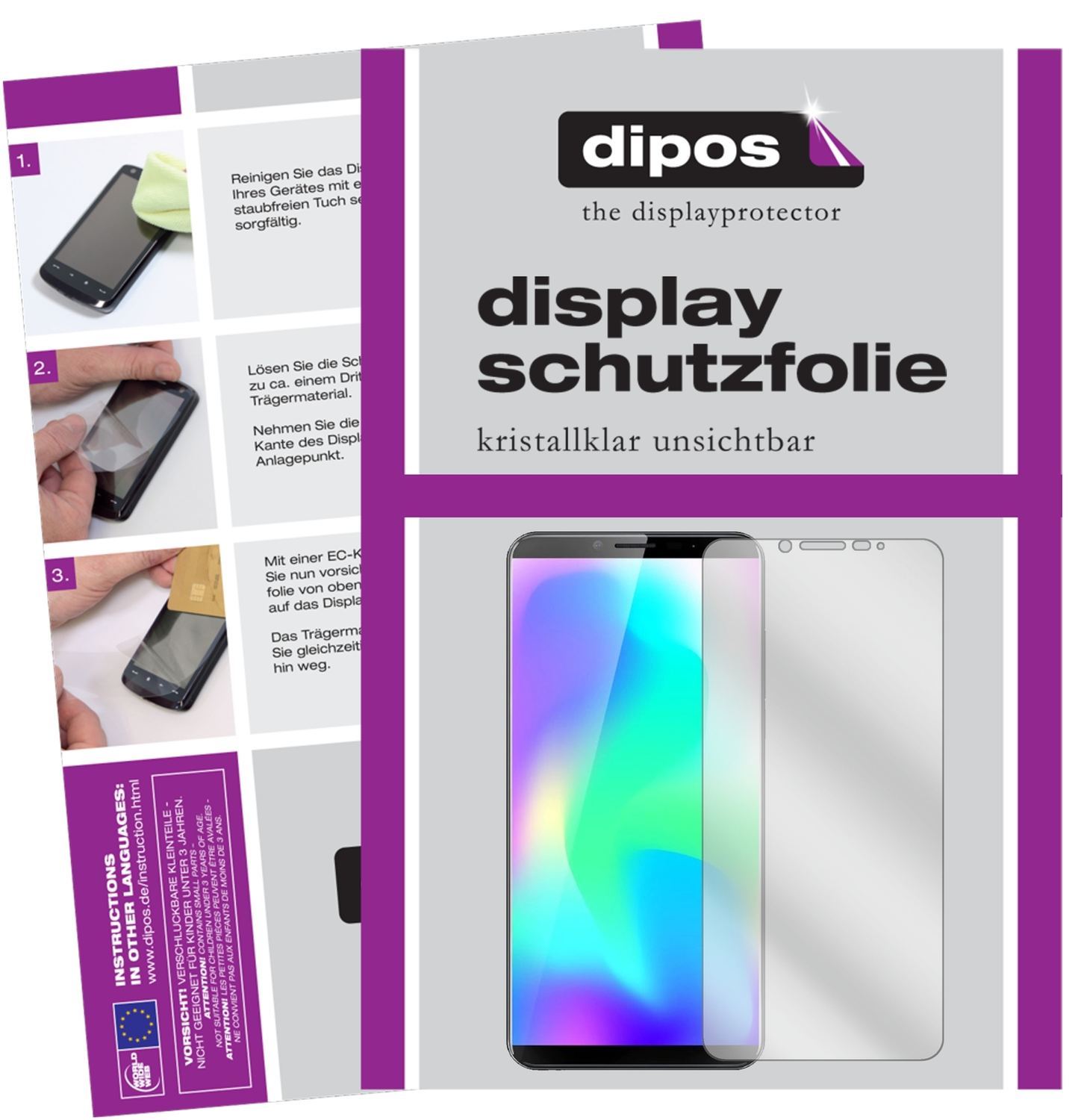 4x Schutzfolie klar für Cubot X19 Display-Schutzfo (1)