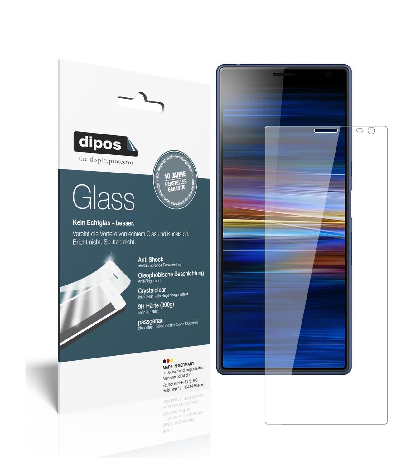 1x 9H Schutzfolie für Sony Xperia 10 Panzerfolie (2)