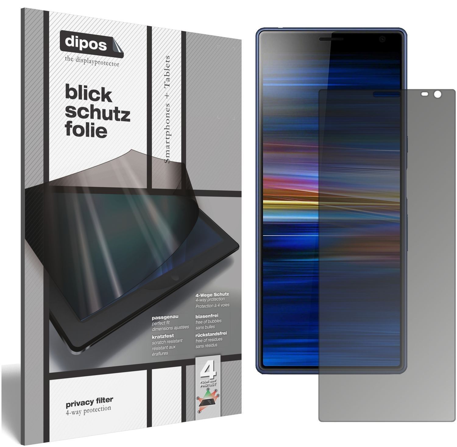 Blickschutzfolie für Sony Xperia 10 matt Schutzfol (1)