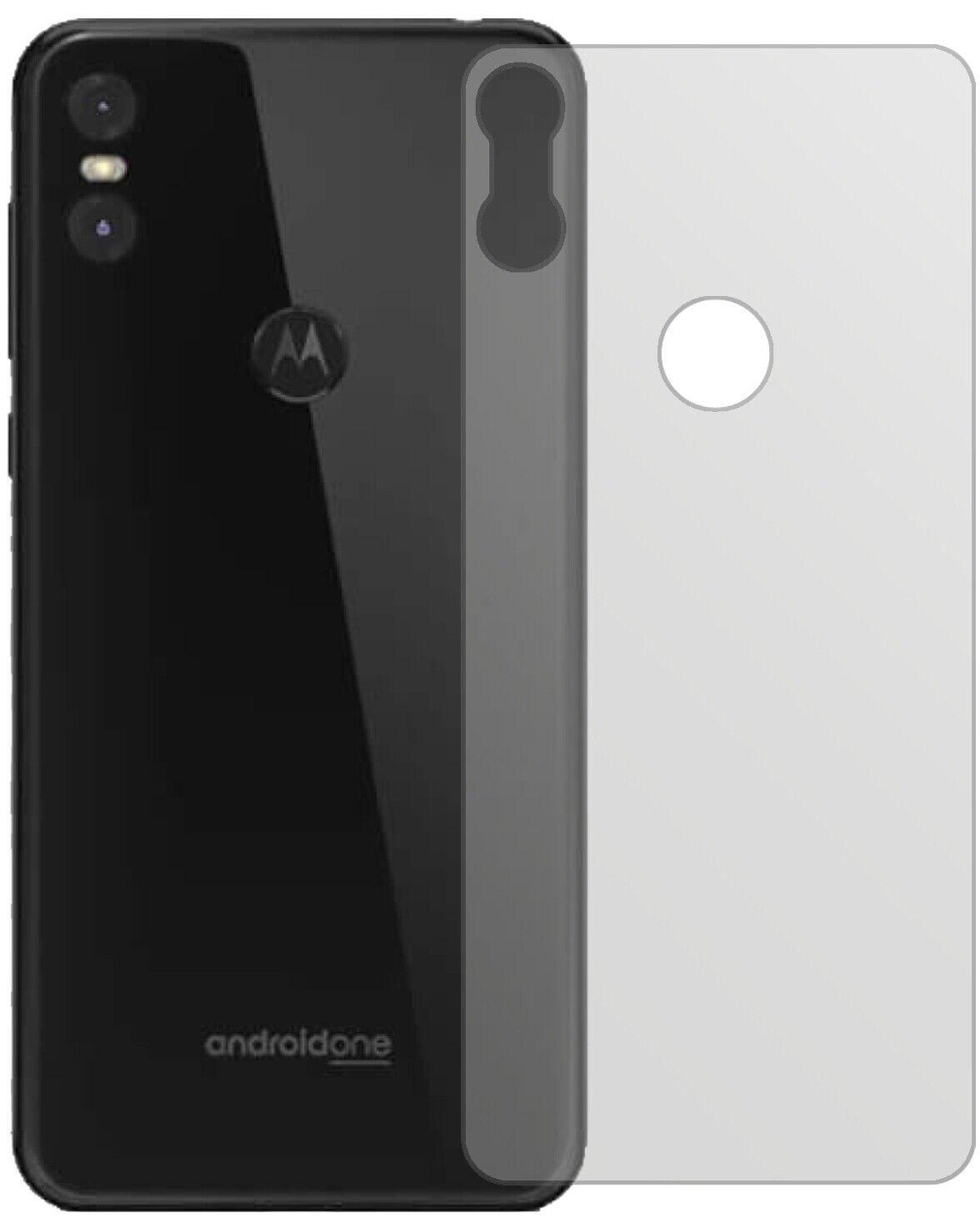 5x Schutzfolie matt für Motorola One Rückseite Dis (1)