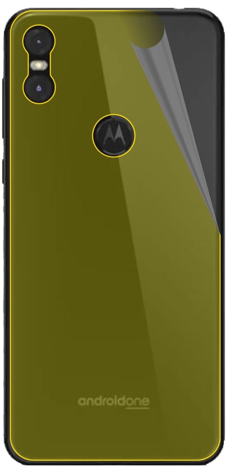 3x 3D Full Cover Schutzfolie für Motorola One Rück (3)