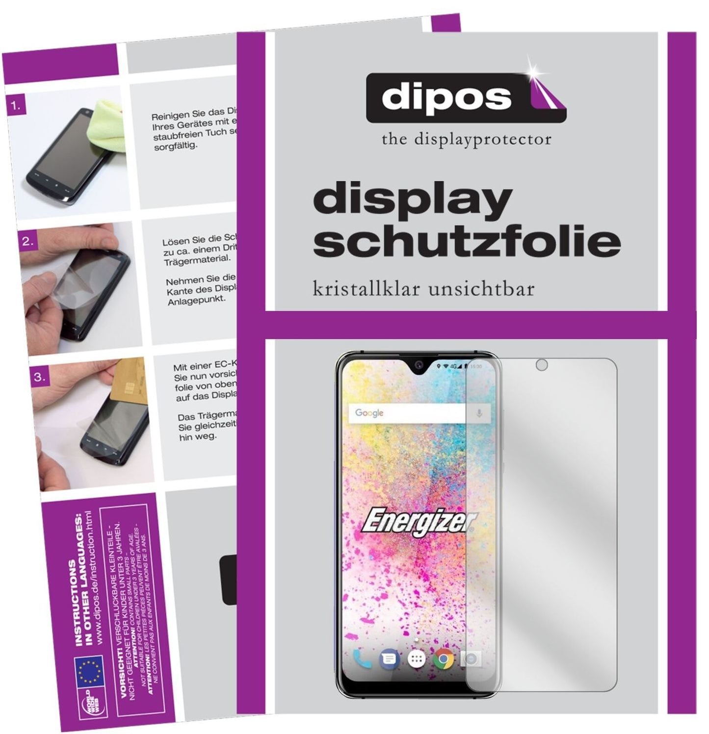 5x Schutzfolie klar für Energizer Ultimate U620S P (2)