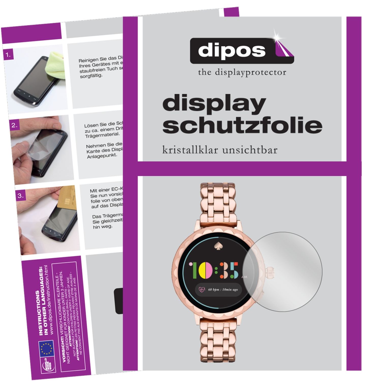 6x Schutzfolie klar für Kate Spade Scallop 2 Displ (1)