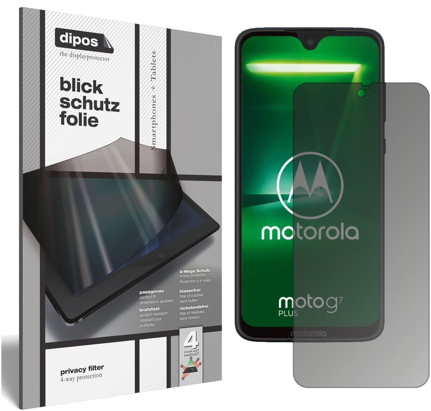 Blickschutzfolie für Motorola Moto G7 Plus matt Sc (1)